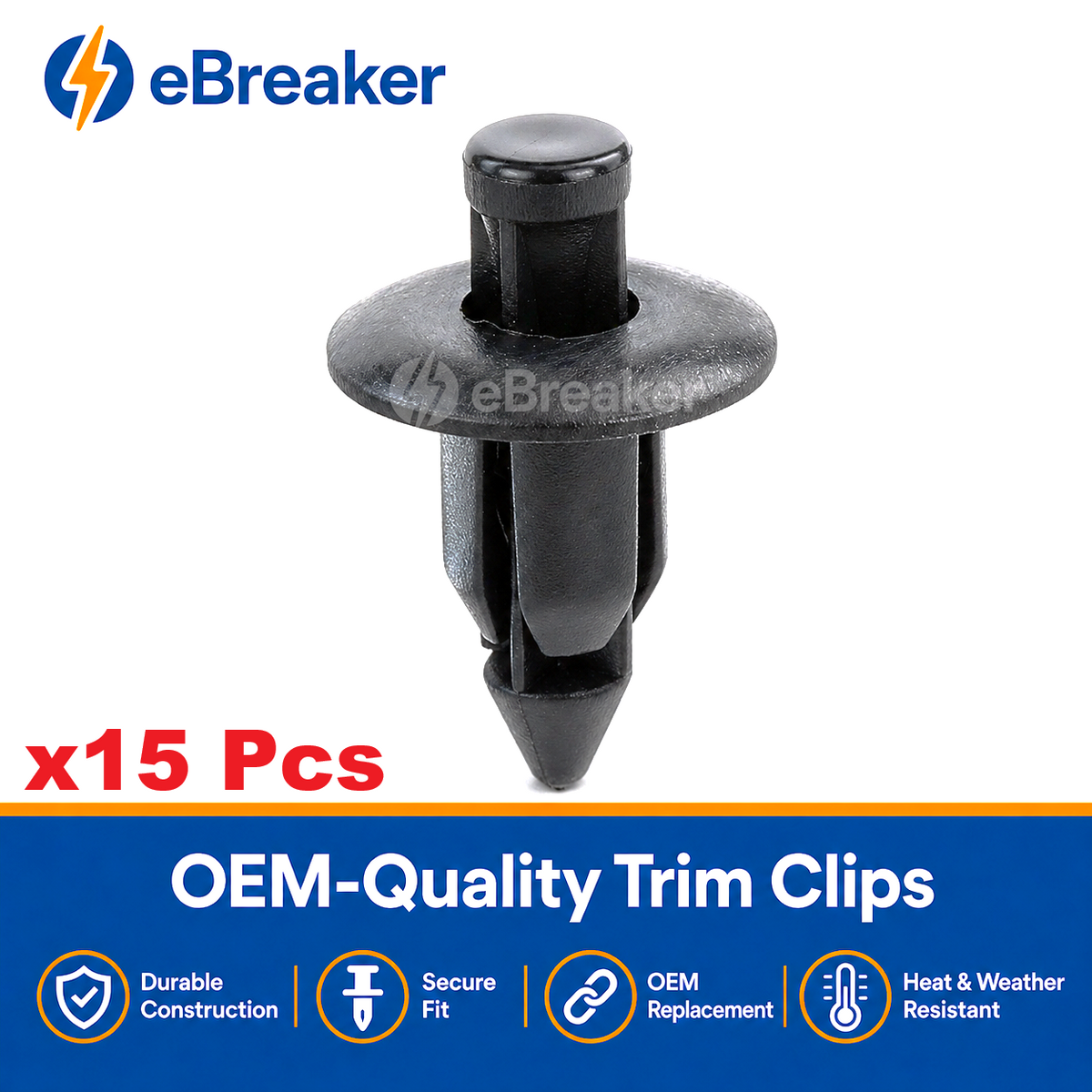 6mm Motorcycle Fairing Rivet Clips - Honda Yamaha Suzuki Kawasaki Trim Fasteners