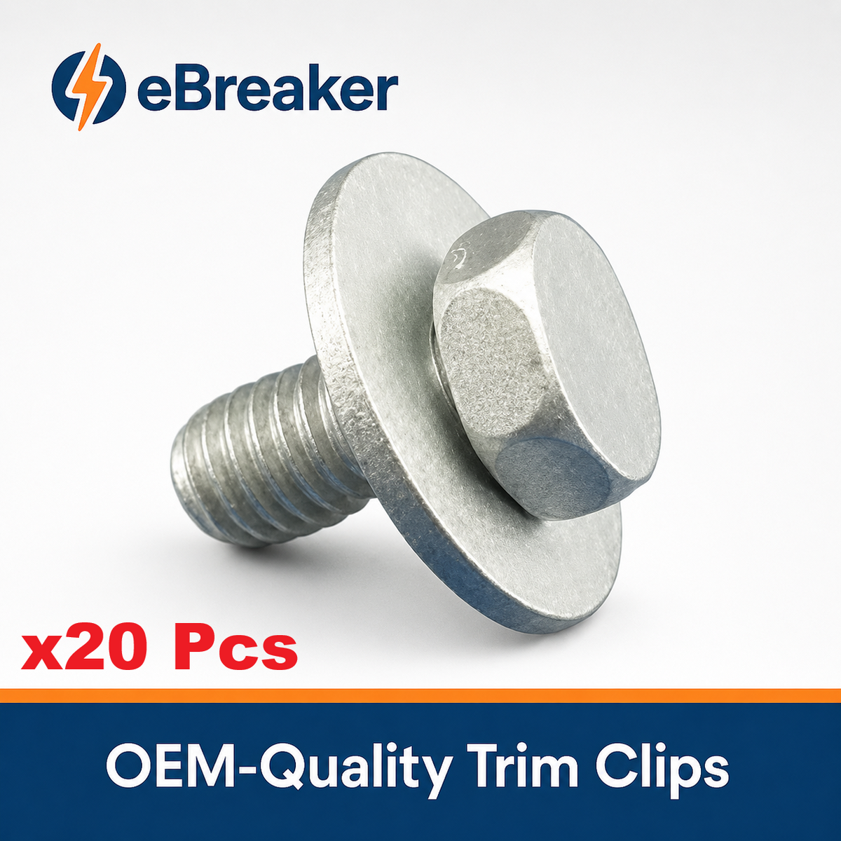 Automotive Universal M6 Captive Washer Bolt 10mm Hex Head