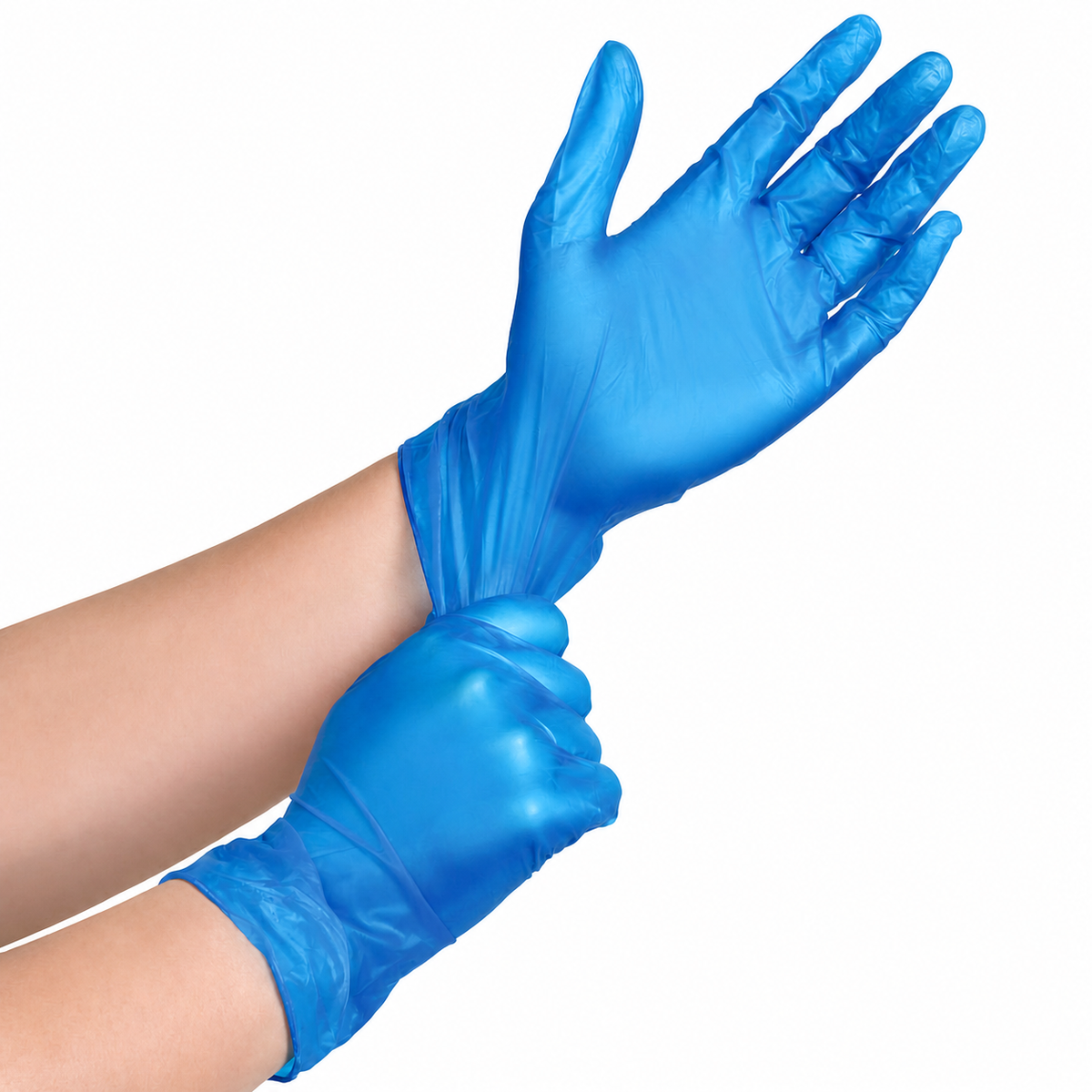 Blue Vinyl Disposable Gloves — Box of 100 XL Powder Free | PSR9Line