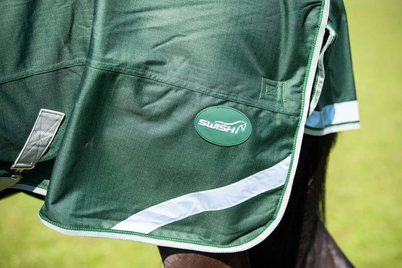 0g Detachable Neck Turnout Rug - Hunter Green