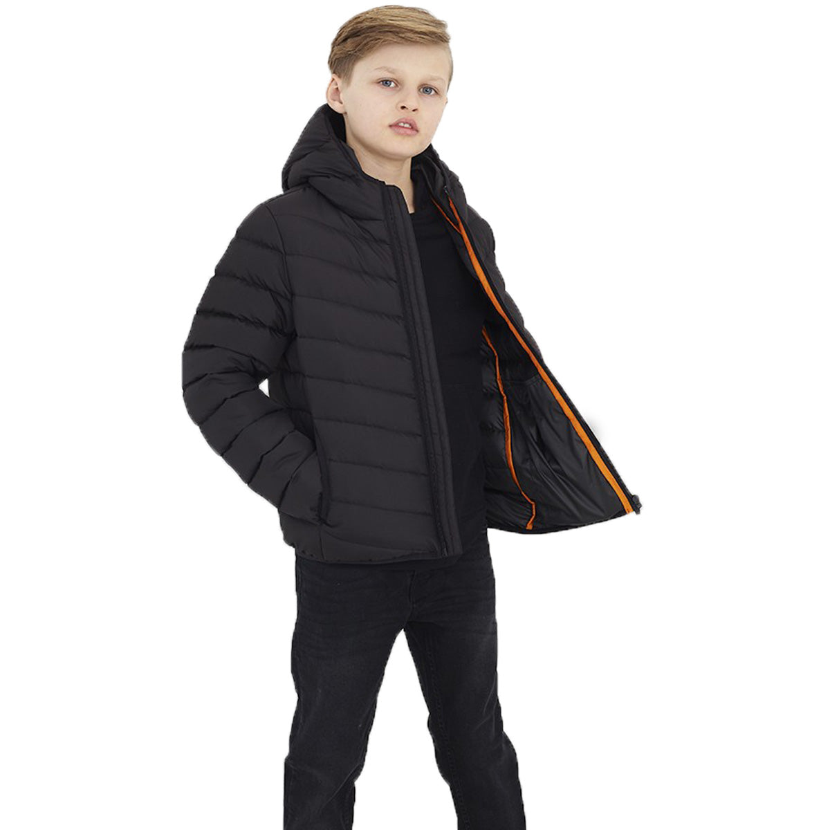 Kids Boys "Grant" Padded Hooded Jacket