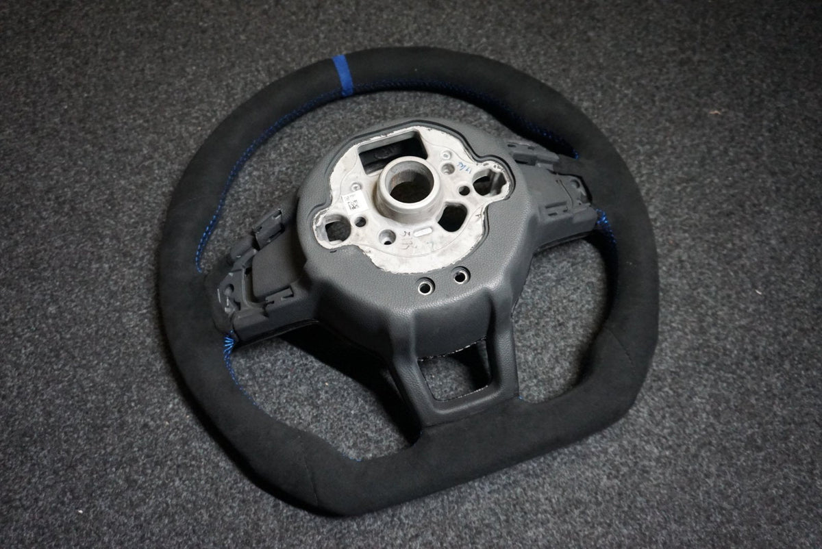 Volkswagen Polo MK6 AW1 Bespoke Custom Alcantara / Leather Steering Wheel (CUSTOM / GTI / R Line / GT 2018 - 2021 Models)