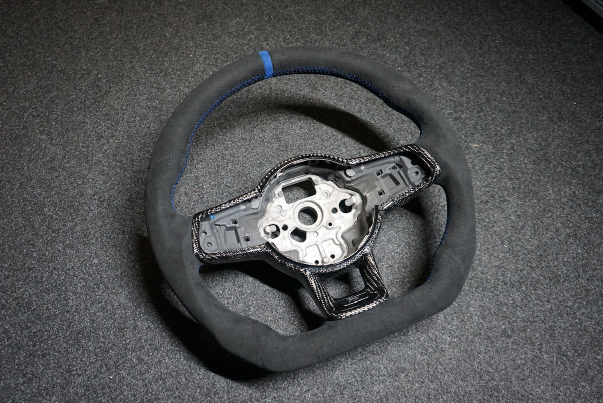 Volkswagen Golf MK7 / MK7.5 Bespoke Custom Alcantara / Leather Steering Wheel (CUSTOM /  GTI / GTD / R-Line / R 2013 - 2020 Models)