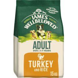 James Wellbeloved Adult Turkey & Rice Dry Dog Food 15kg