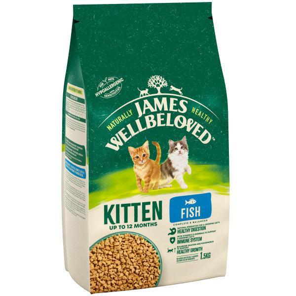 James Wellbeloved Kitten Fish Dry Cat Food 1.5kg