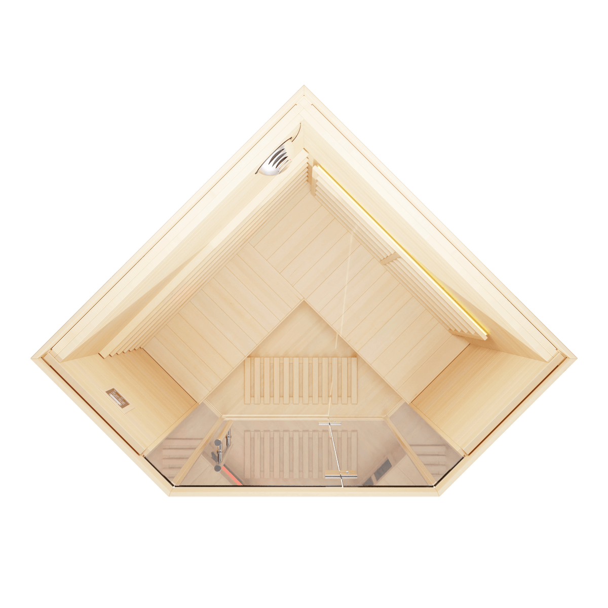 KOVE Corner Full Spectrum Infrared Sauna – 3–4 Person