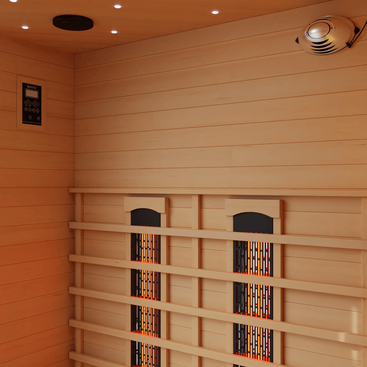 KOVE Corner Full Spectrum Infrared Sauna – 3–4 Person