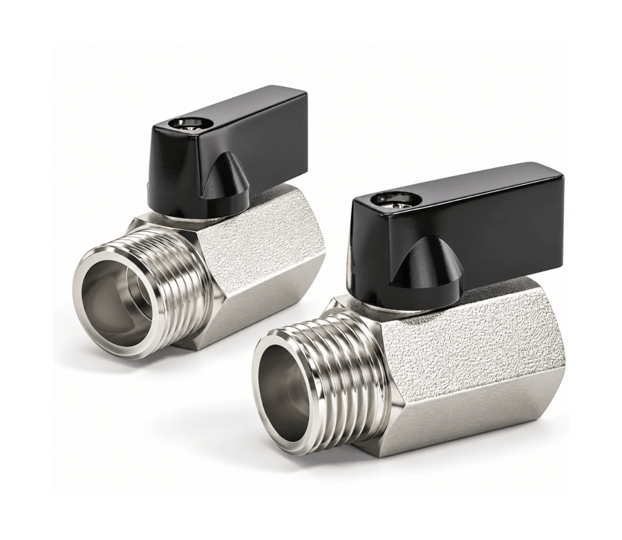 KOVE Ice Bath Isolation Stop Valves – 1/2 Inch Male-to-Female (Pair)