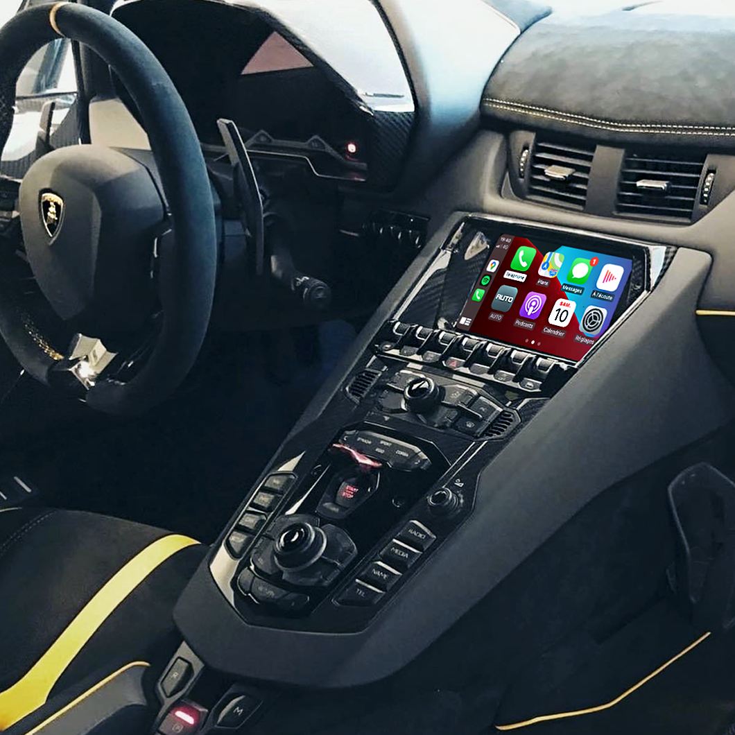 Wireless Apple CarPlay/Android Auto for Lamborghini Aventador with MMI 3G