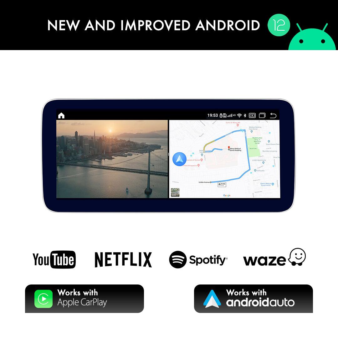 Mercedes-Benz GLC (2016-2022) Apple CarPlay Android Auto 12.3" Touch Screen