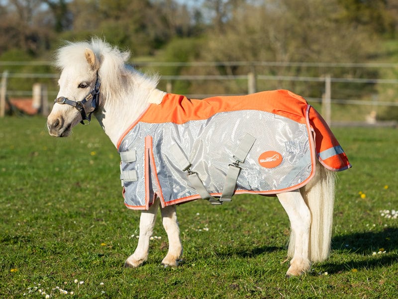 MINI Fly Turnout Combination Rug - Orange/Grey