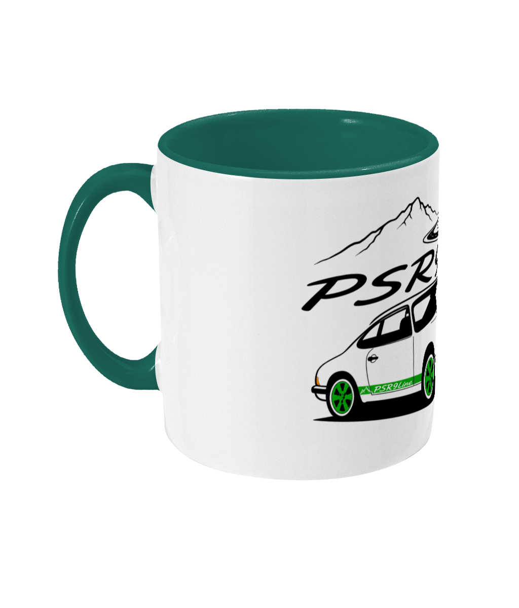 PSR9Line Classic Porsche RS Coffee Mug Irish Green Theme
