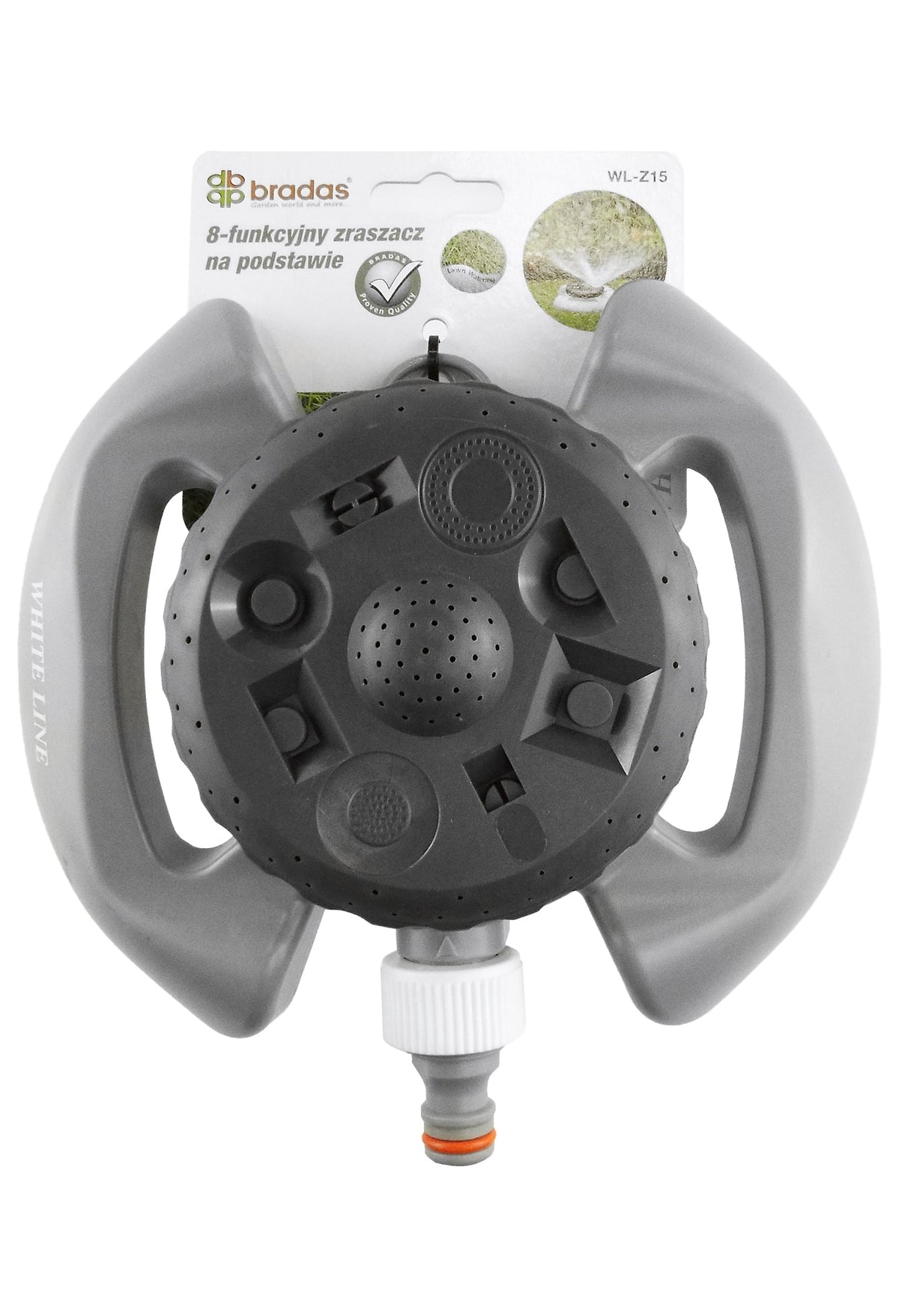 8-Pattern Static Lawn Sprinkler White Line