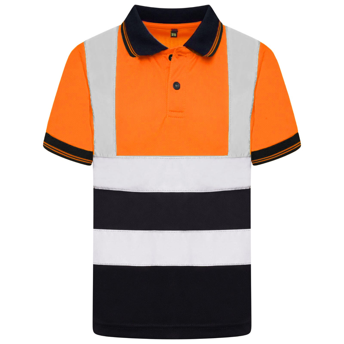 Kids Unisex Hi Vis Short Sleeve Polo Shirt