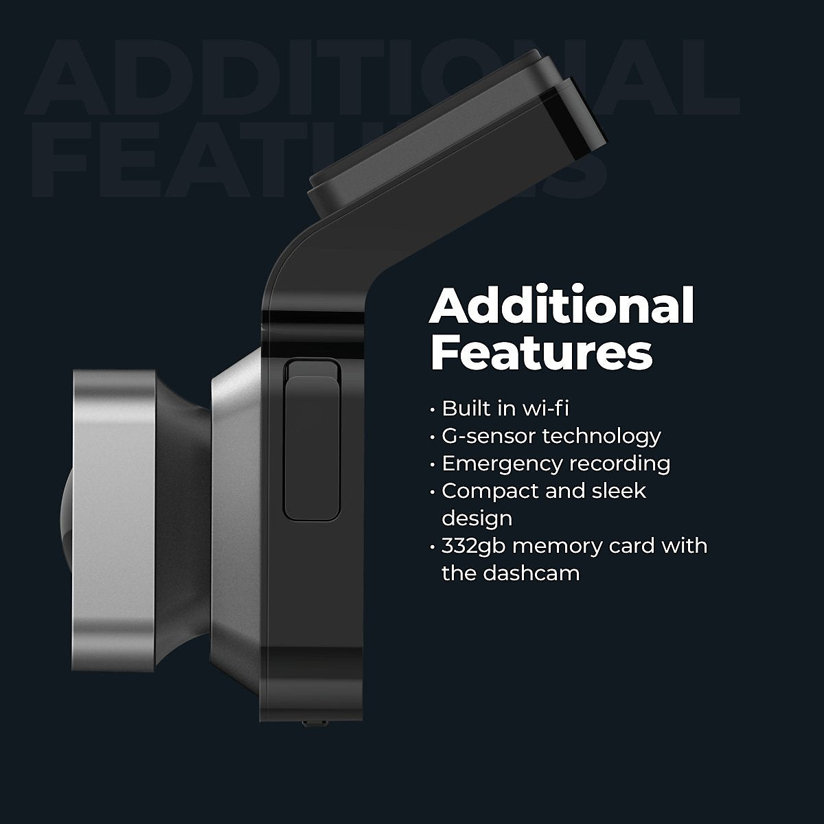 P1 Autocare DASHCAM Super HD - 170-degree angle- HDR 3.0 inch LCD display
