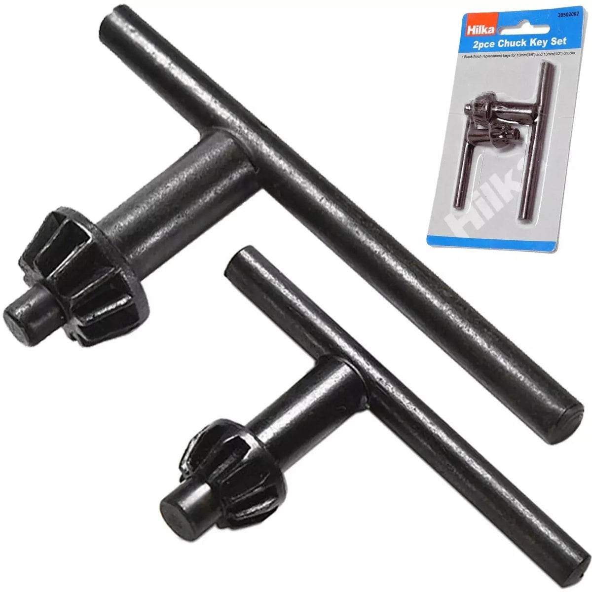 Hilka Drill Chuck Keys 10mm (3/8") 13mm (1/2") Replacement Key Drilling Tools