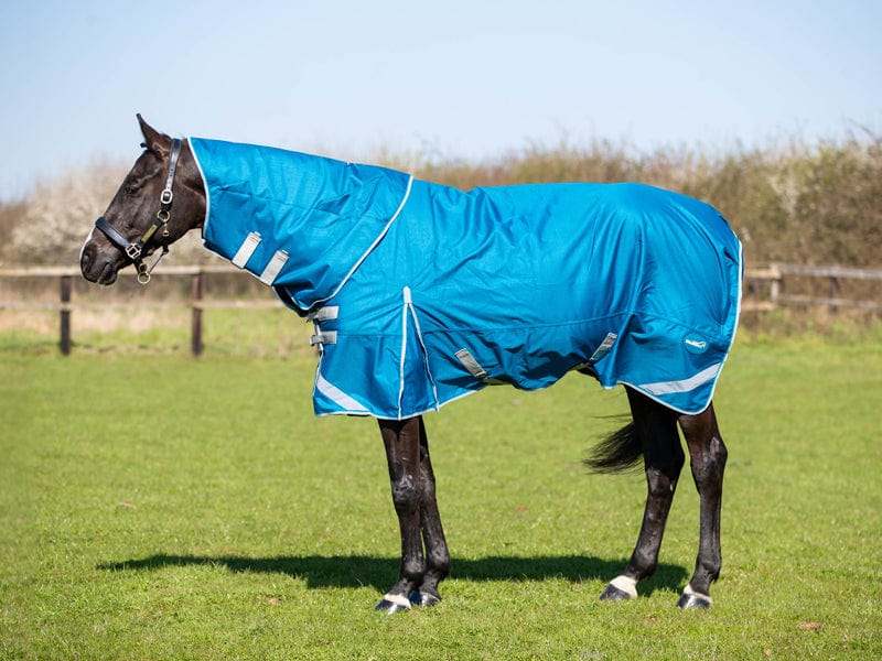 50g Detachable Neck Turnout Rug - Turquoise