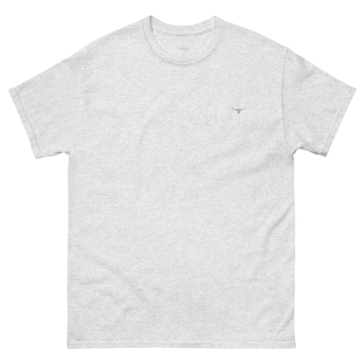 Longhorn Bull Skull Weathered Tee – Ash