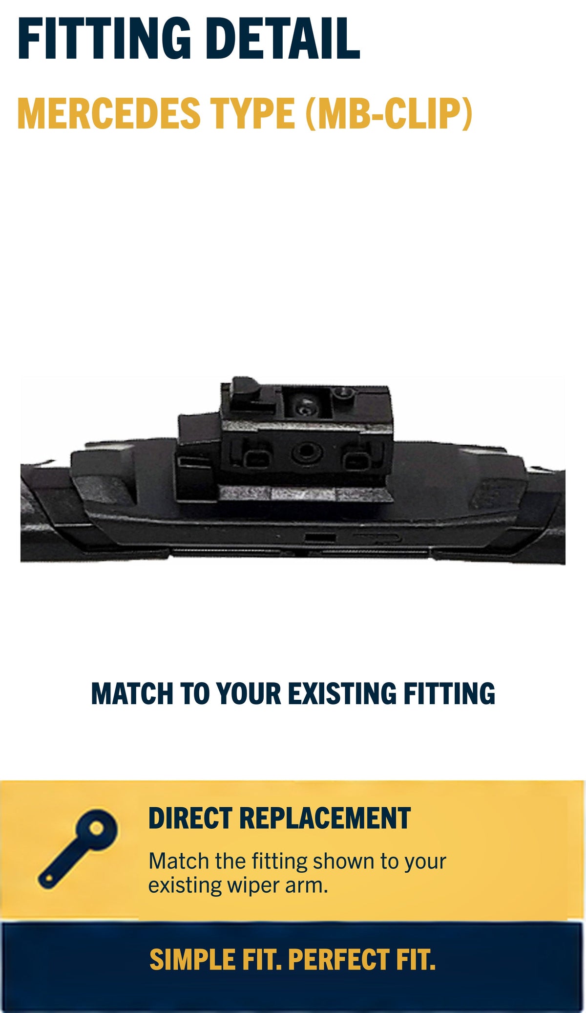 Mercedes-Benz A Class W177 Hatchback Apr 2018 Onwards Wiper Blade Set