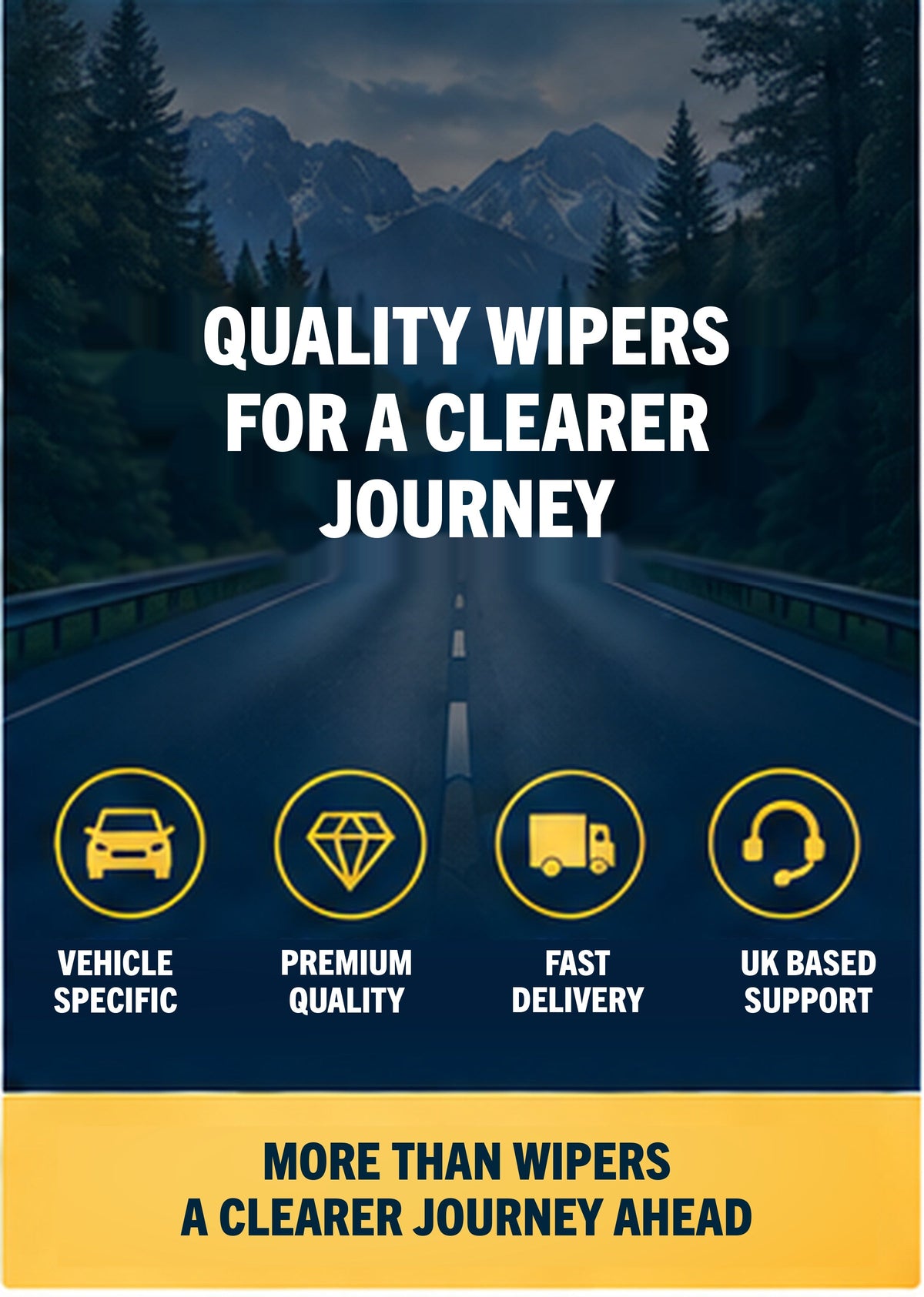 FORD KUGA SUV Jan 2013 to Apr 2020 Wiper Blade Set
