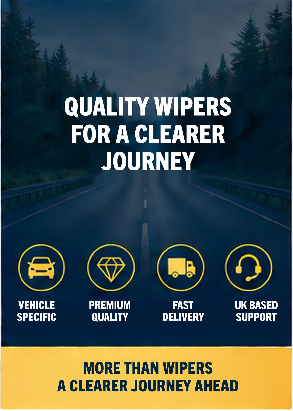 FIAT 500 Hatchback Oct 2007 Onwards Wiper Blade Set