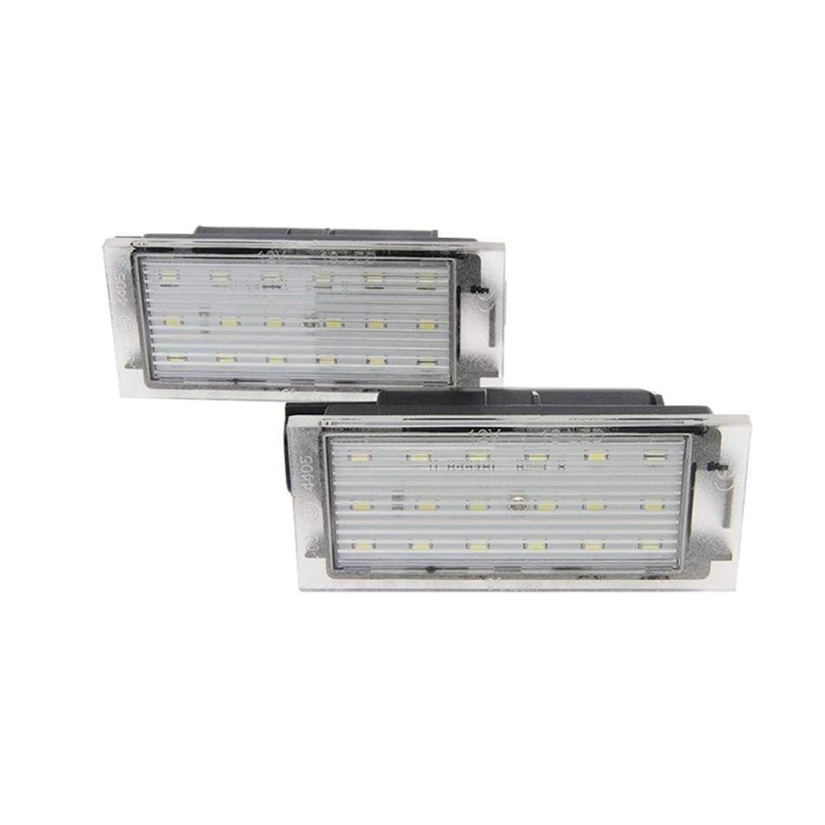 Renault Megane LED Registration Number Plate Light Unit (Pair)