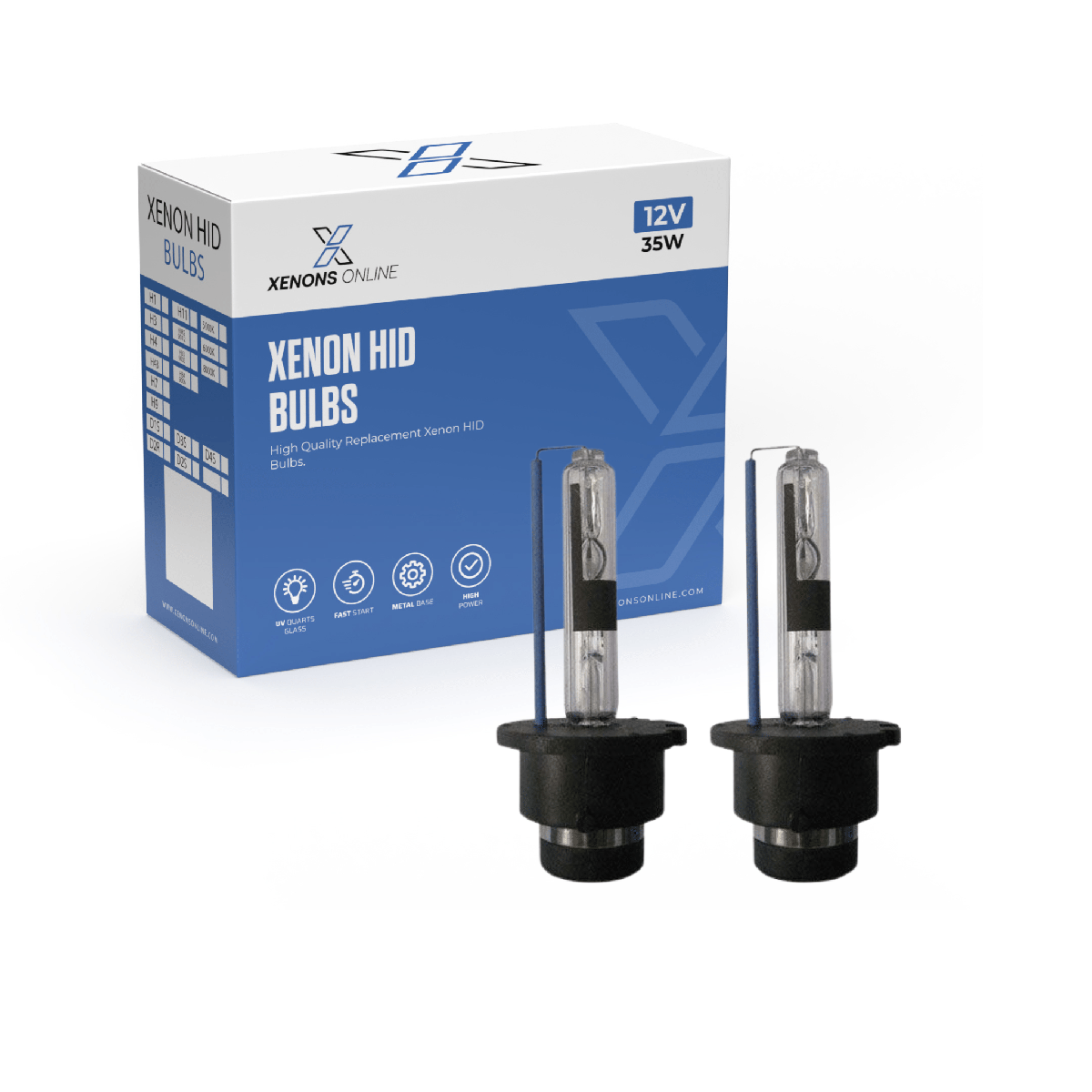 D2R 35w Replacement OEM Xenon HID Bulbs (Pair)